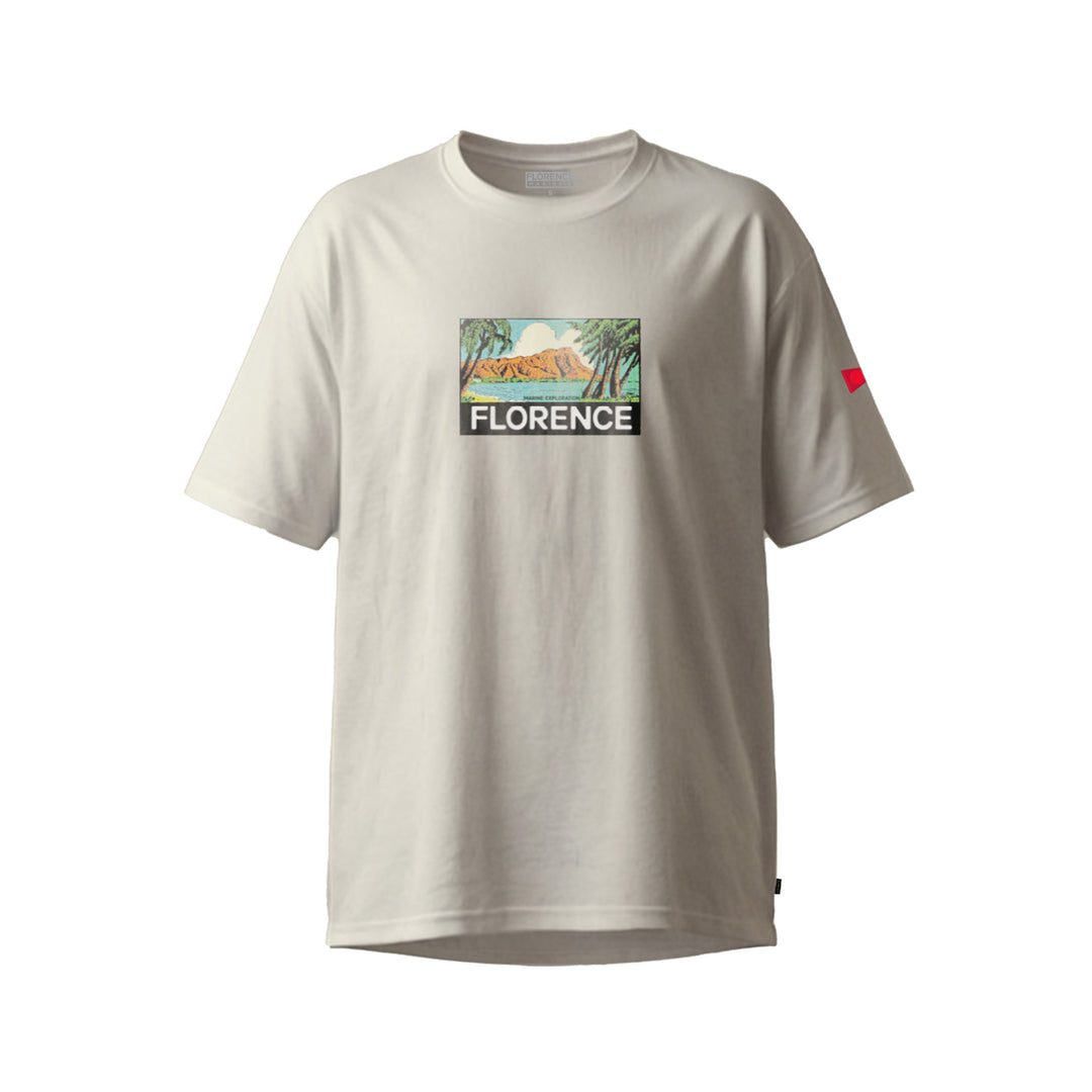Color:Off White-Postcard T-Shirt