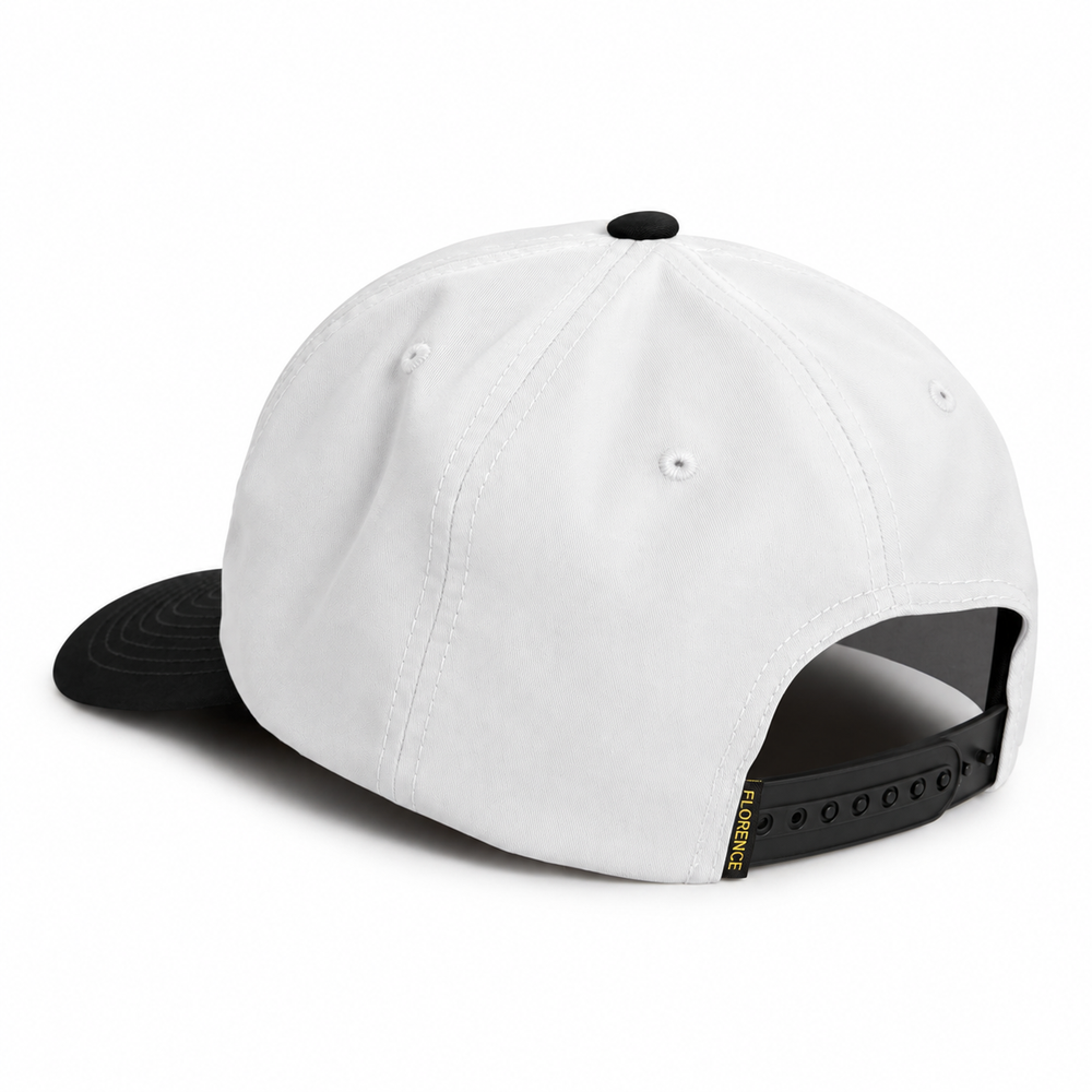 Color:Black White-Florence Logo Twill Hat -alt