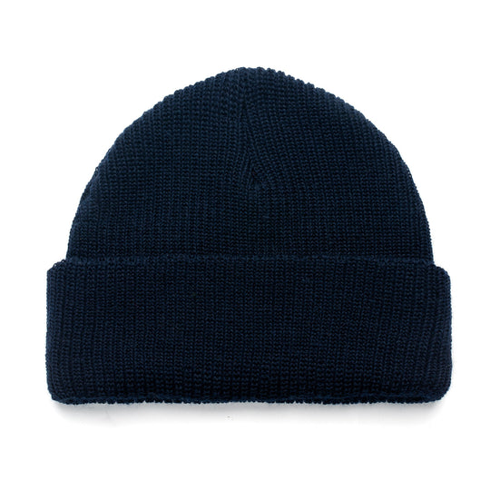 Color:Dark Navy-Florence Burgee Wool Beanie -alt