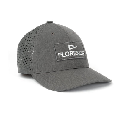 Color:Heather Grey-Florence Airtex Trucker Hat