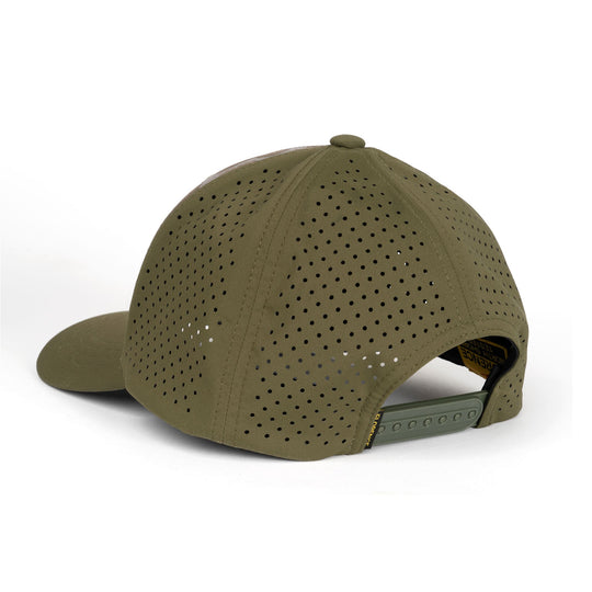 Color:Burnt Olive Camo-Florence Camo Airtex Trucker Hat-alt