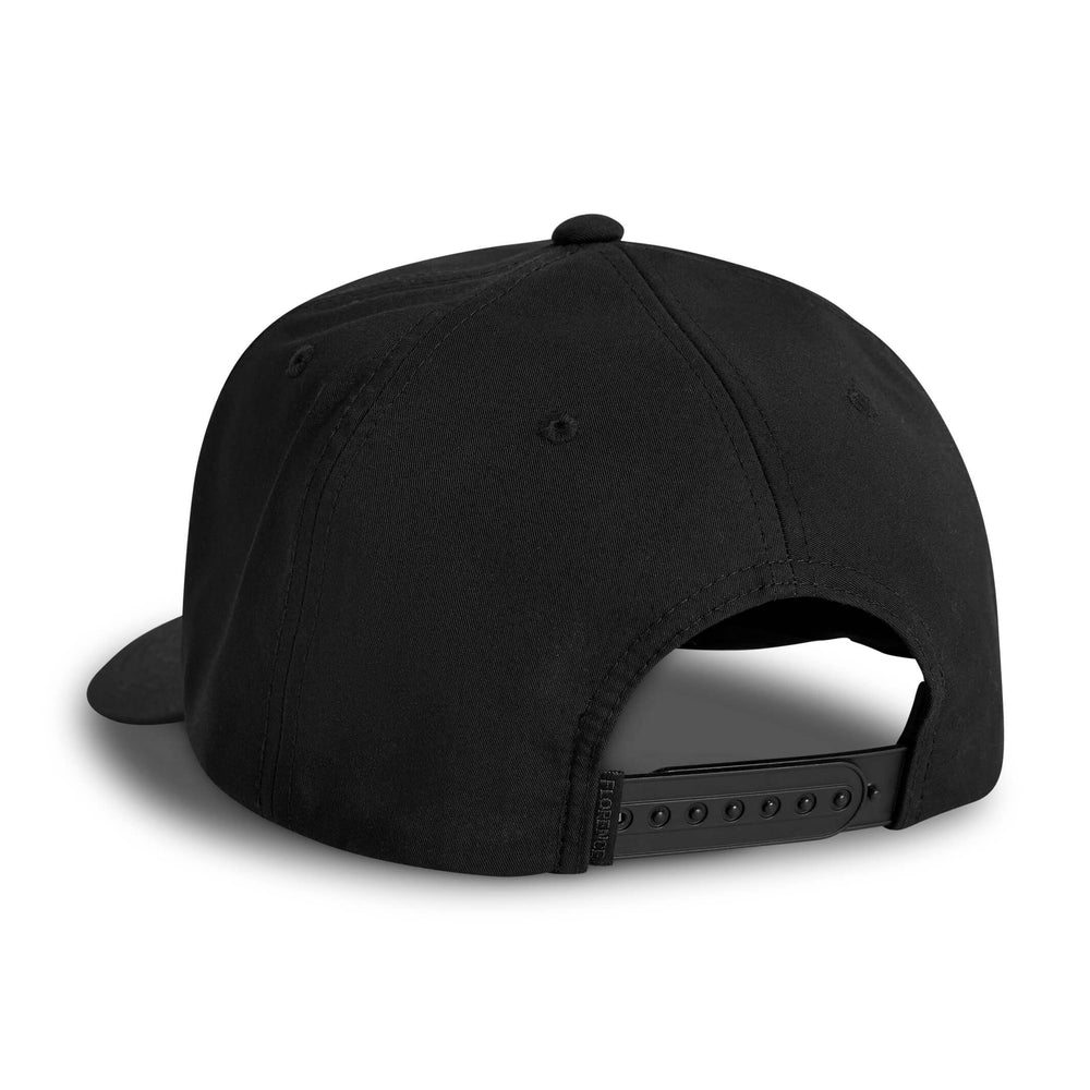 Color:Black Black-Florence Logo Twill Hat - Black Label -alt