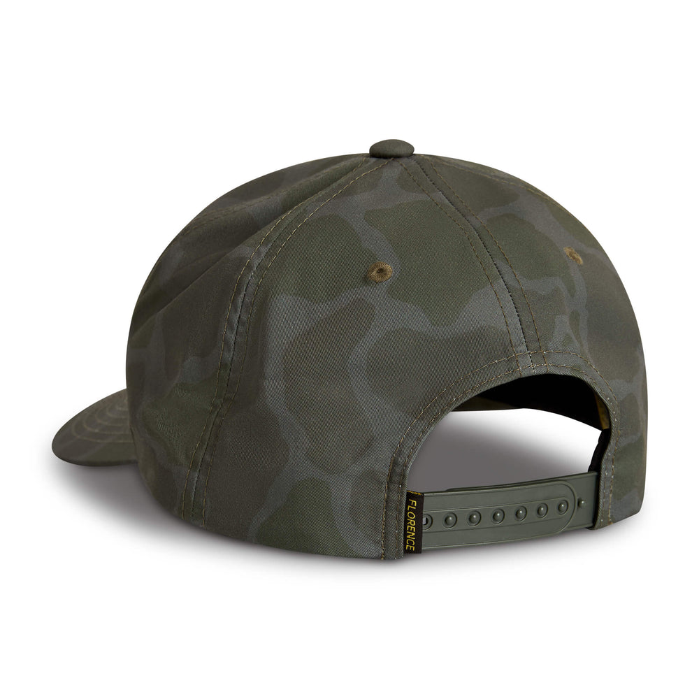 Color:Burnt Olive Camo-Florence Logo Twill Hat -alt