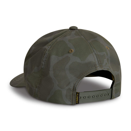 Color:Burnt Olive Camo-Florence Logo Twill Hat -alt
