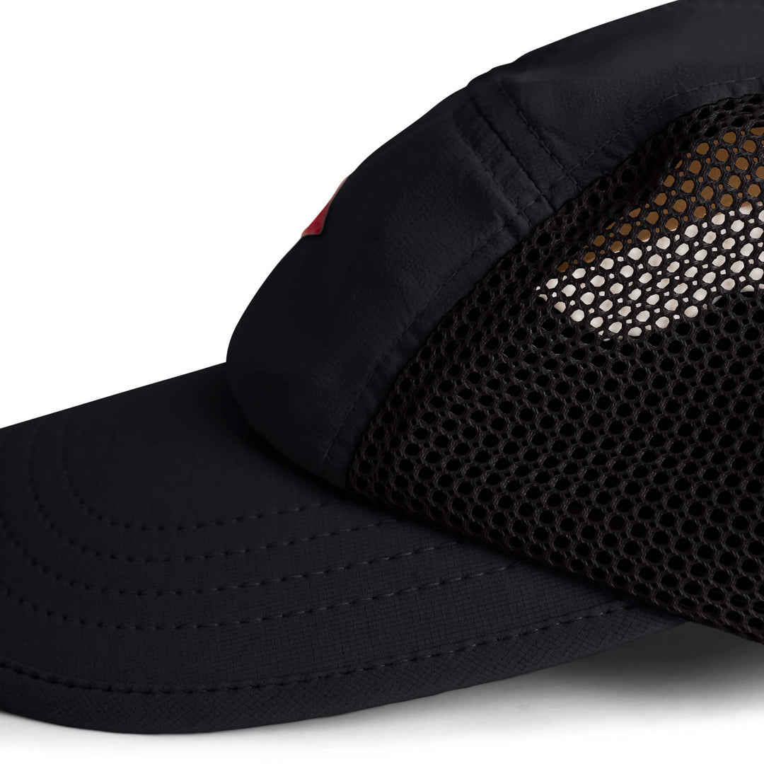 Color:Black-Florence Airtex Runner Hat
