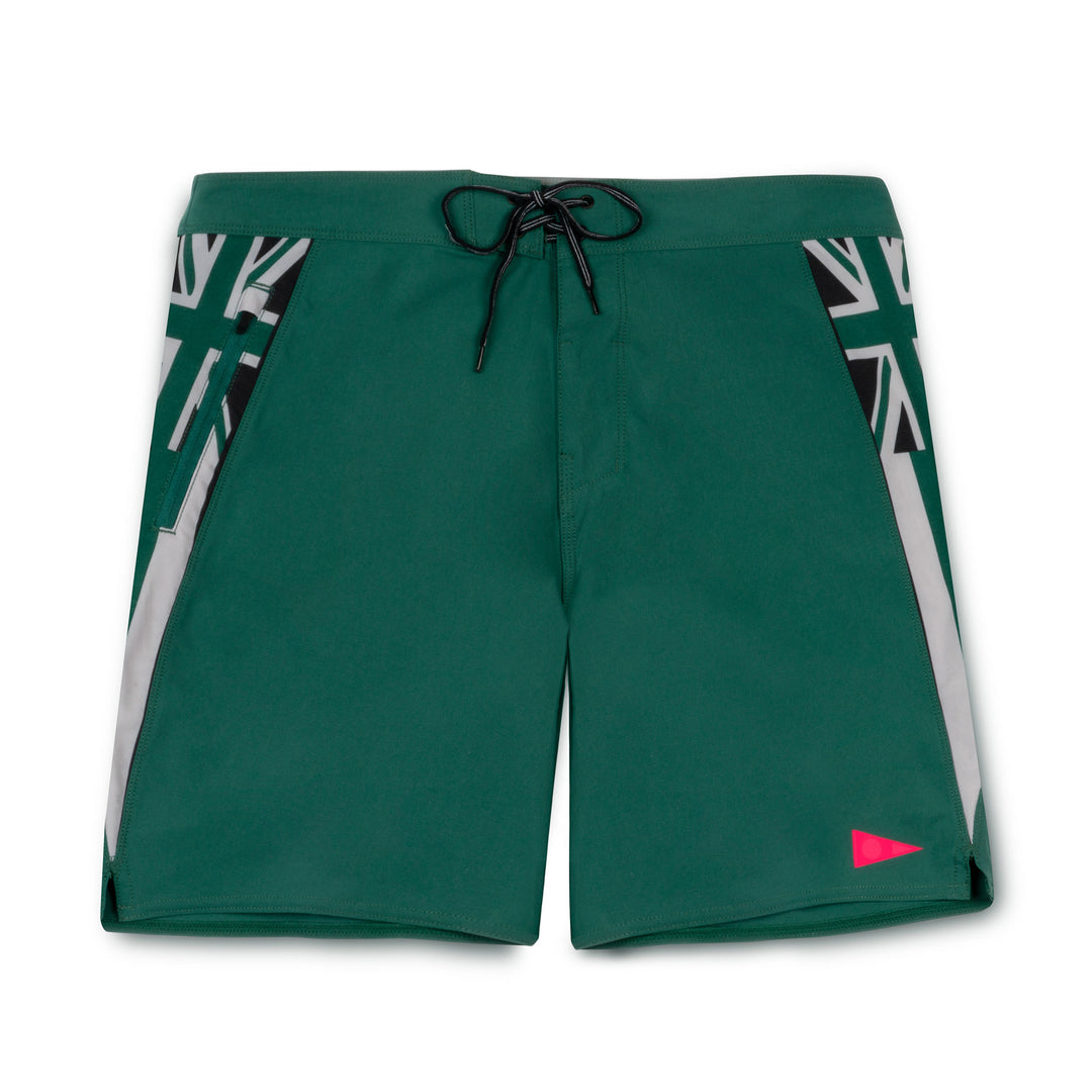 Color:Dark Emerald-Florence Marine X Pro Hawaii Boardshort