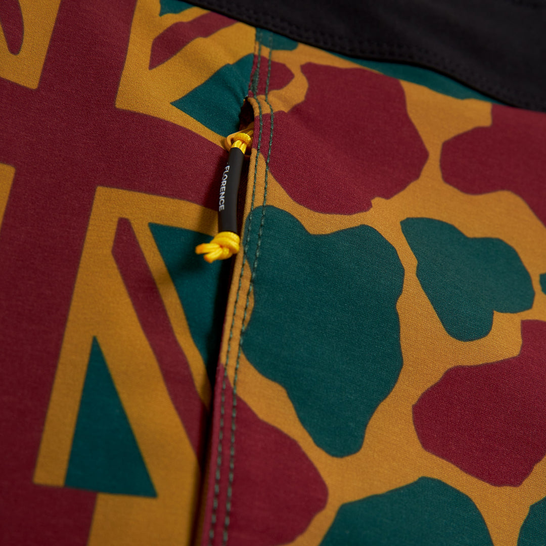Color:Mustard Camo-Florence Marine X Pro Hawaii Boardshort