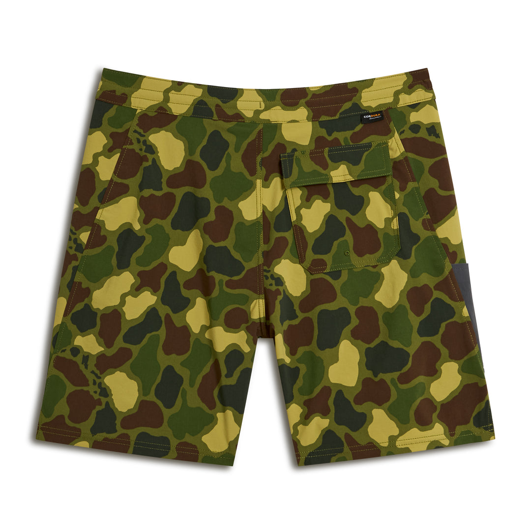 Color:Tropic Green Camo-F1 Cordura® Utility Boardshort -alt