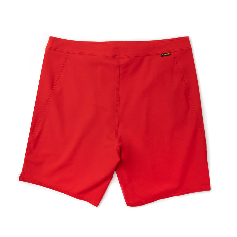 Color:Rescue Red-Florence F1 Standard Issue Boardshort-alt