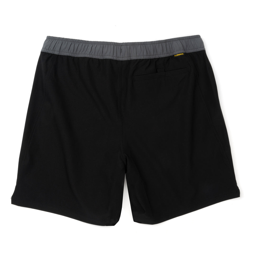 Color:Black-Florence Standard Issue Elastic Short-alt