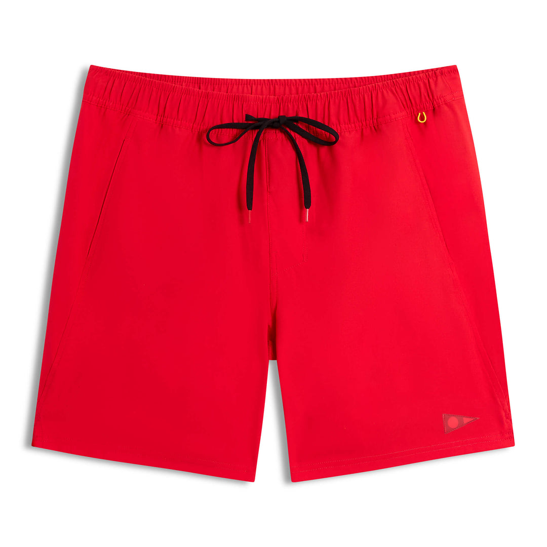 Color:Rescue Red-Florence Standard Issue Elastic Short