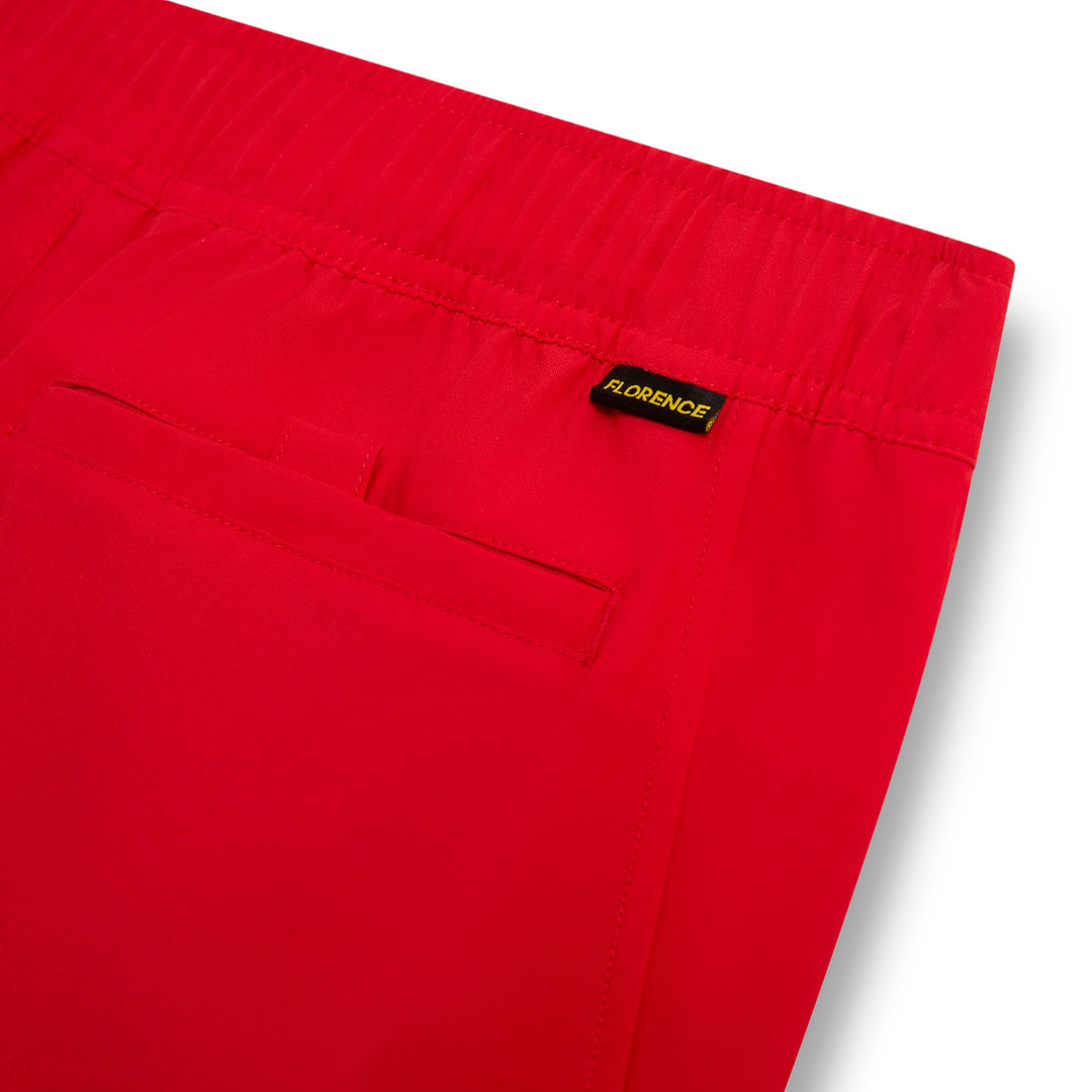 Color:Rescue Red-Florence Standard Issue Elastic Short