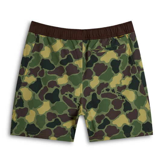 Color:Tropic Green Camo-Florence Standard Issue Elastic Short -alt