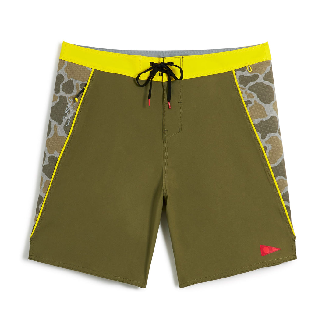 Color:Burnt Olive-Florence F1 Airtex Gamma Boardshort