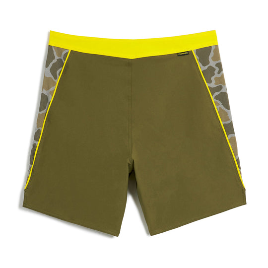 Color:Burnt Olive-Florence F1 Airtex Gamma Boardshort -alt