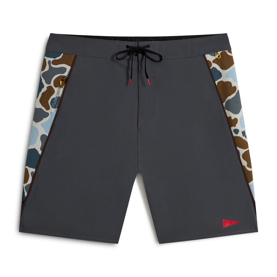 Color:Charcoal-Florence F1 Airtex Gamma Boardshort