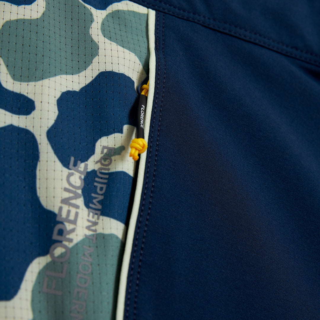 Color:Dark Navy-Florence F1 Airtex Gamma Boardshort