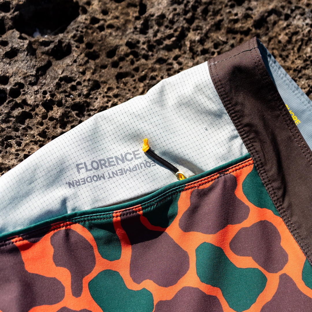 Color:Flame Camo-Florence F1 Airtex Gamma Boardshort
