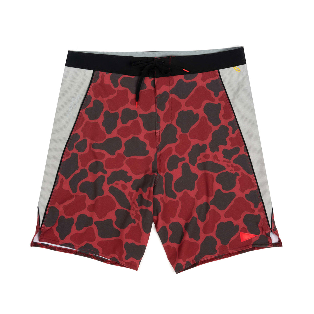 Color:Maroon Camo-Florence F1 Airtex Gamma Boardshort
