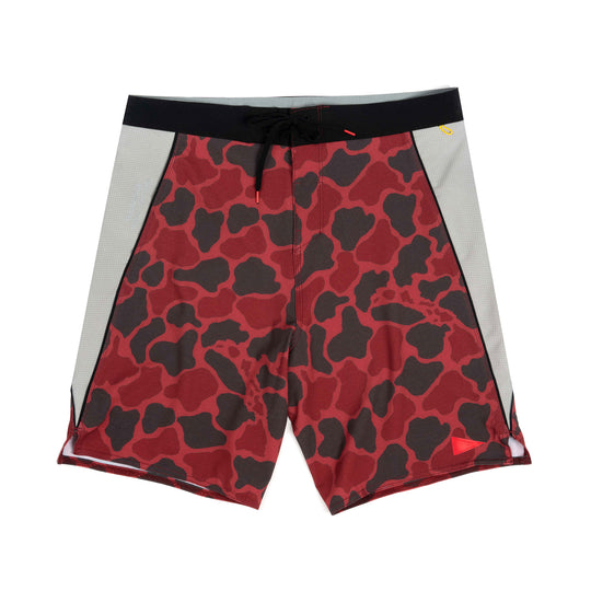 Color:Maroon Camo-Florence F1 Airtex Gamma Boardshort
