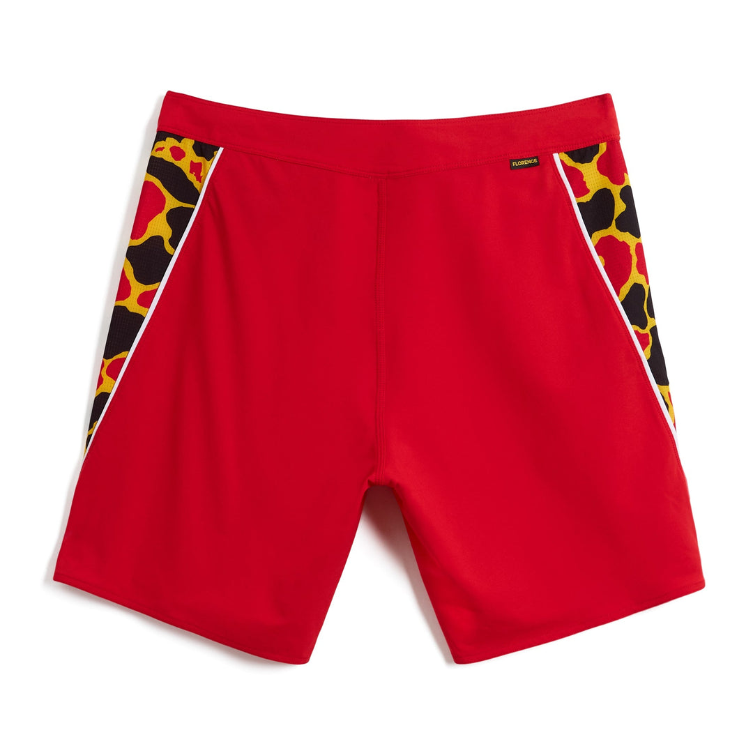 Color:Racing Red-Florence F1 Airtex Gamma Boardshort -alt