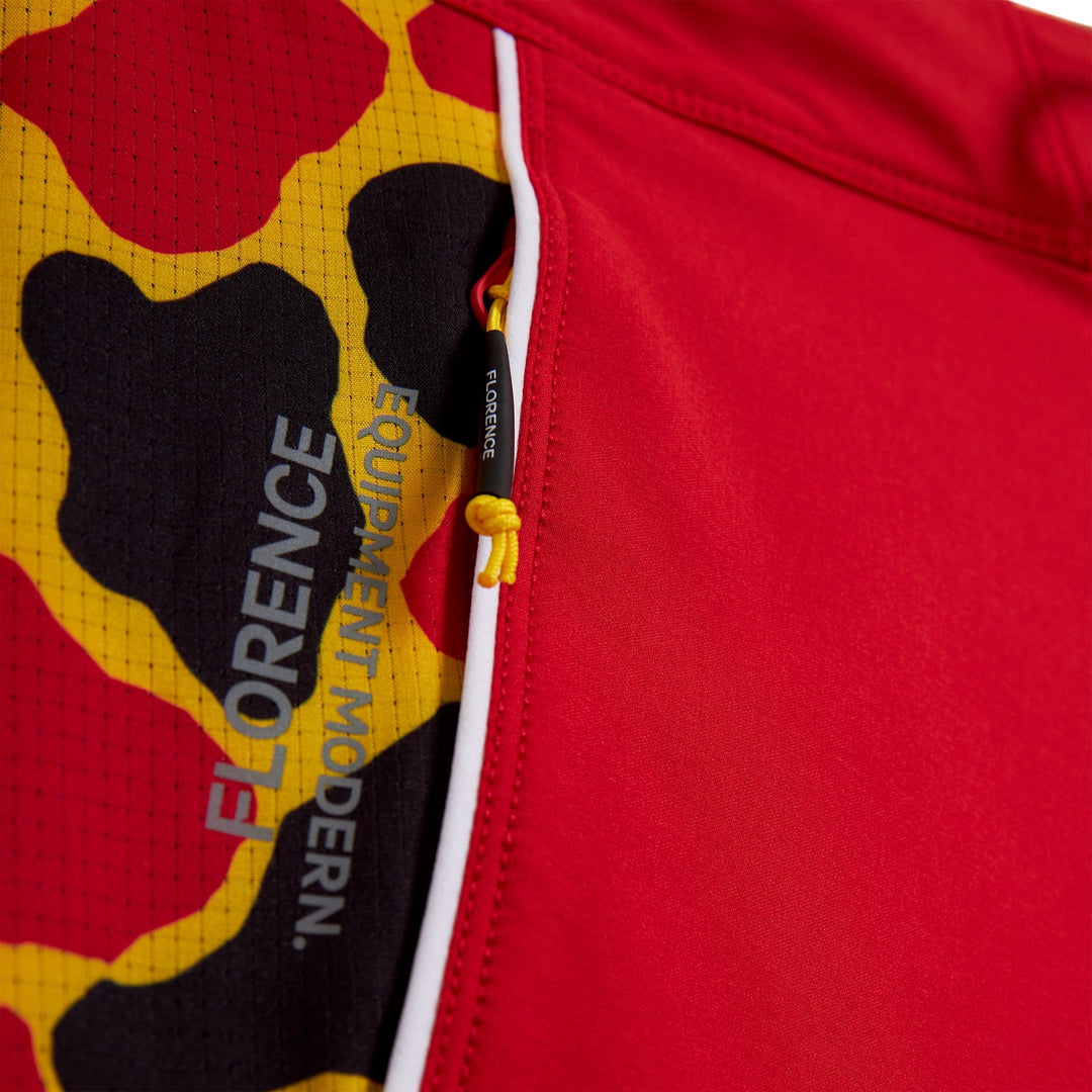 Color:Racing Red-Florence F1 Airtex Gamma Boardshort