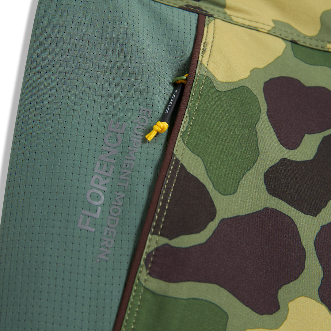 Color:Tropic Green Camo-Florence F1 Airtex Gamma Boardshort