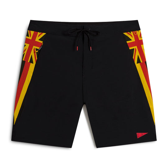 Color:Black Multi-Florence Cordura® Airtex Pro Hawaii Boardshort