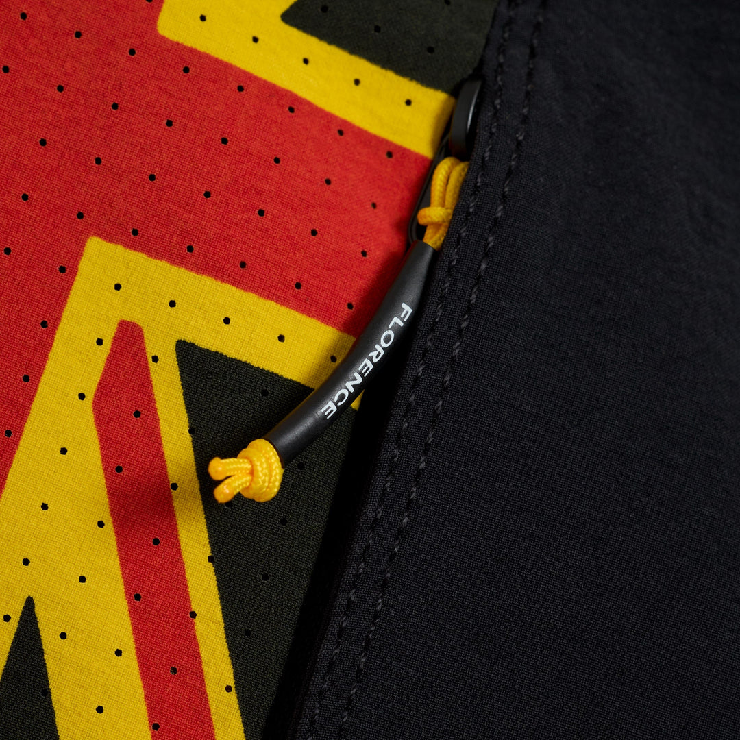 Color:Black Multi-Florence Cordura® Airtex Pro Hawaii Boardshort