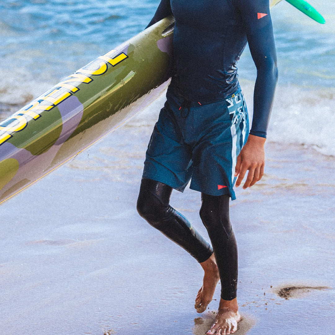 Color:Dark Blue-Florence Cordura® Airtex Pro Hawaii Boardshort