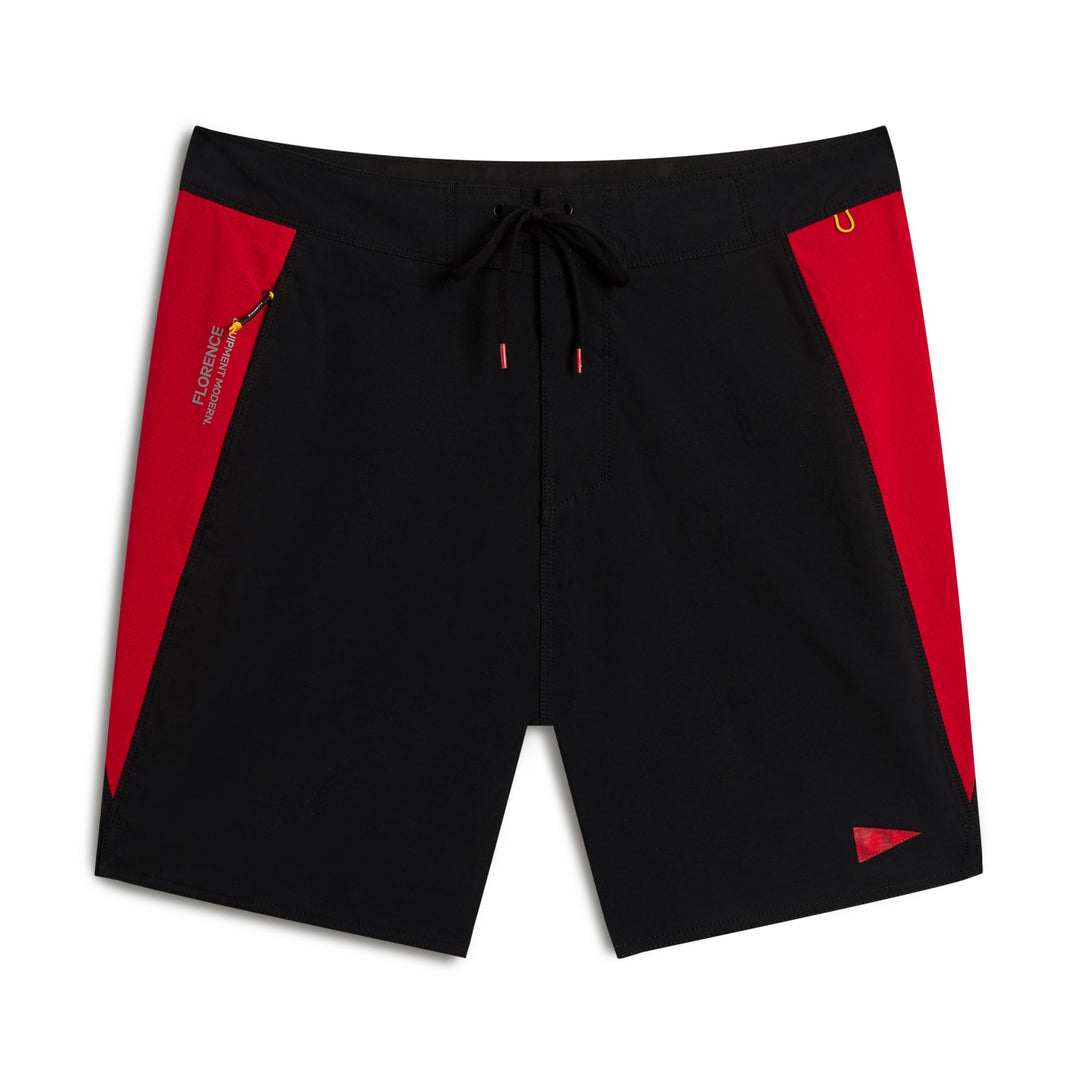 Color:Black Rescue Red-Florence Cordura® Airtex Boardshort