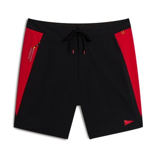 Color:Black Rescue Red-Florence Cordura® Airtex Boardshort
