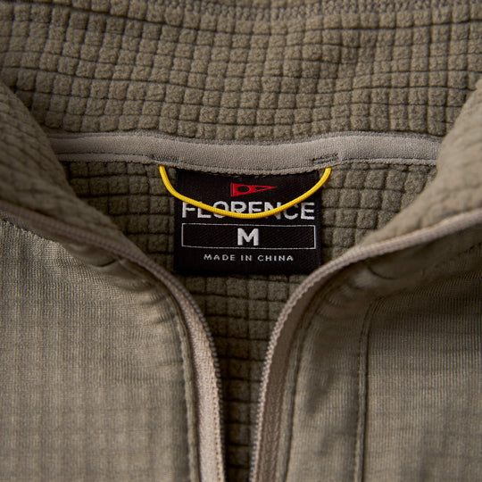 Color:Moss Grey-Florence Off Grid Fleece Half Zip