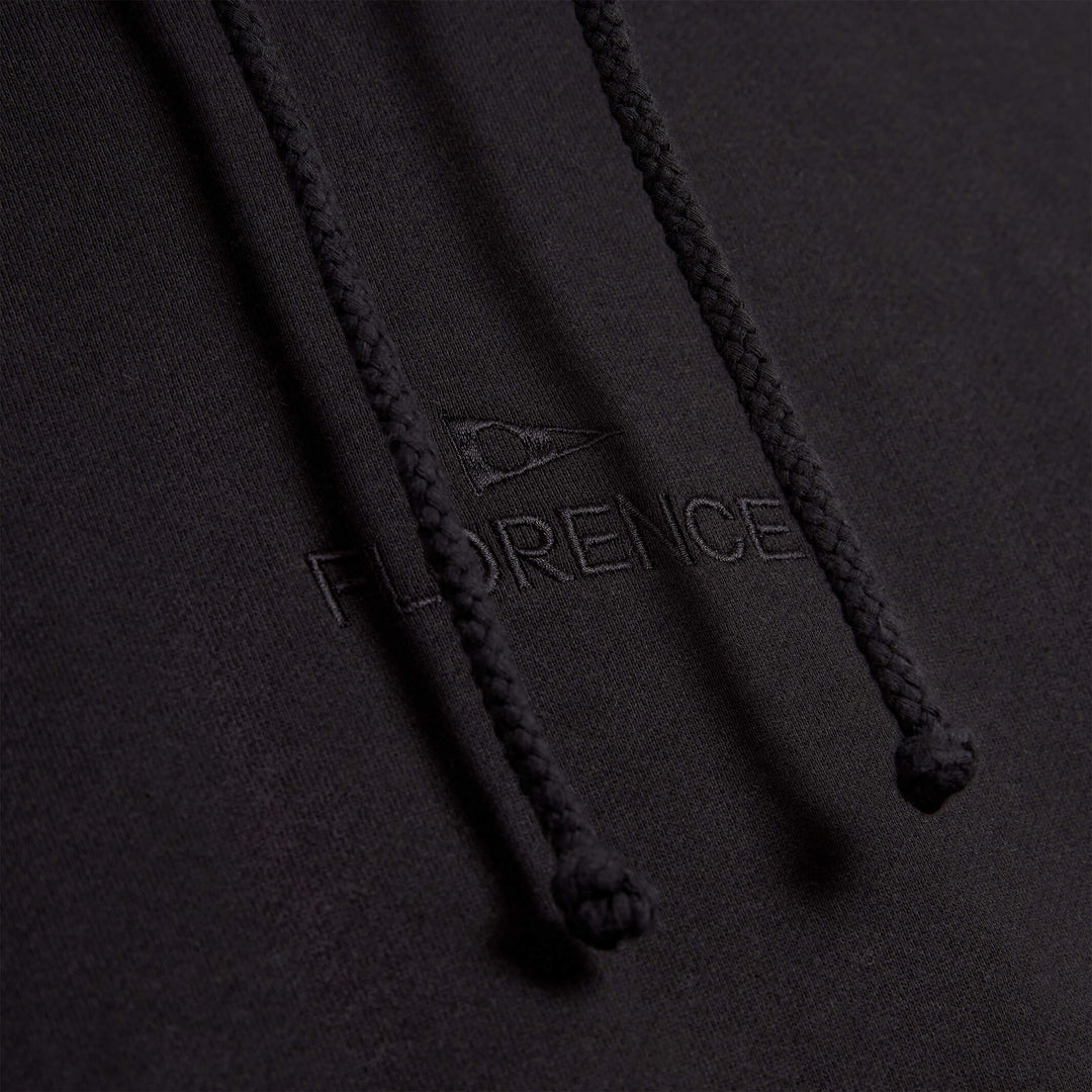 Color:Black-Florence Embroidered Hoodie