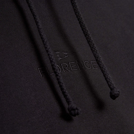 Color:Black-Florence Embroidered Hoodie