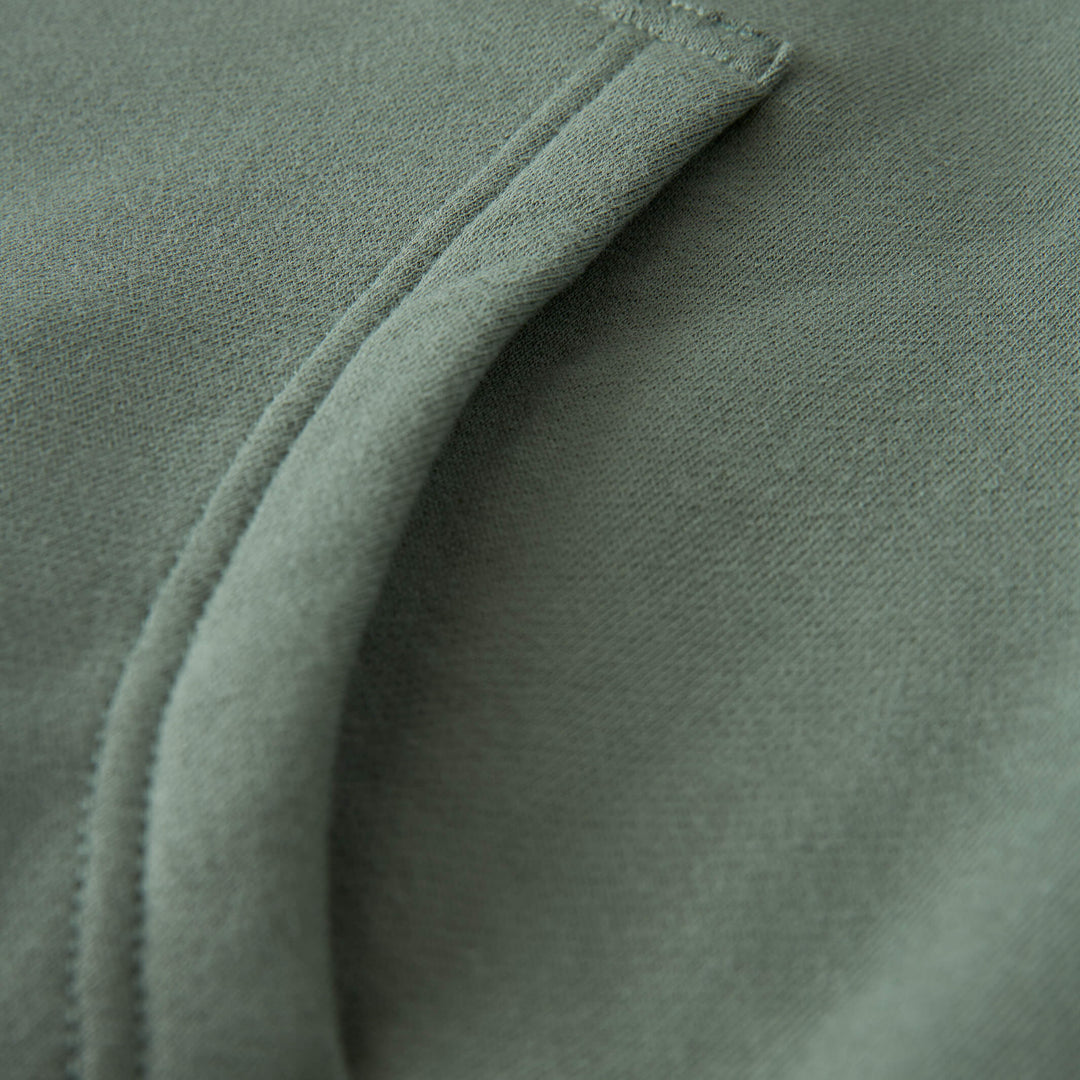 Color:Dark Sage-Florence Embroidered Hoodie