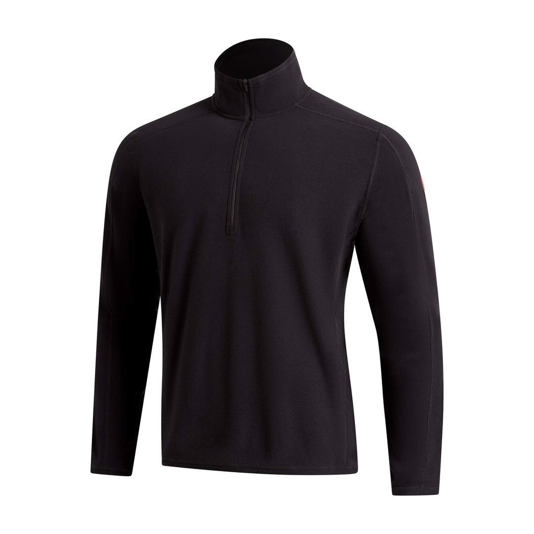 Color:Black-Polartec® Micro Fleece Half Zip
