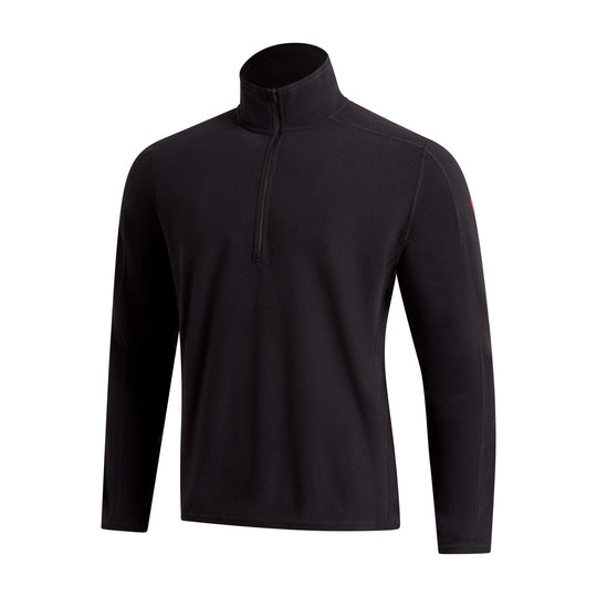 Color:Black-Polartec® Micro Fleece Half Zip