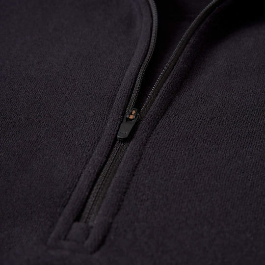 Color:Black-Polartec® Micro Fleece Half Zip