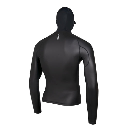 Color:Black-Florence Windshield Long Sleeve Hooded Rashguard