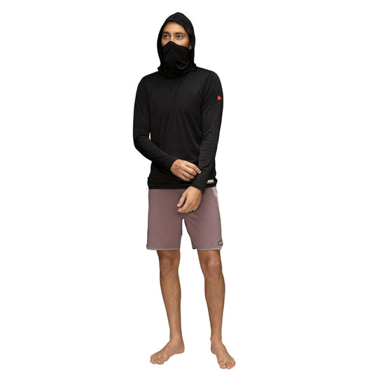 Color:Black-Florence Long Sleeve Hooded UPF Shirt