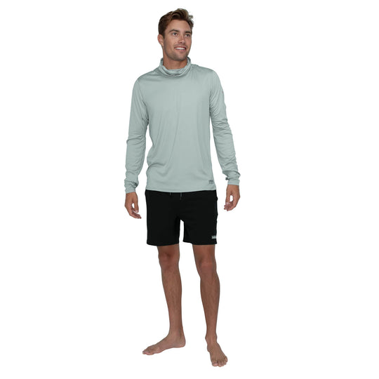 Color:Light Grey-Florence Long Sleeve Hooded UPF Shirt