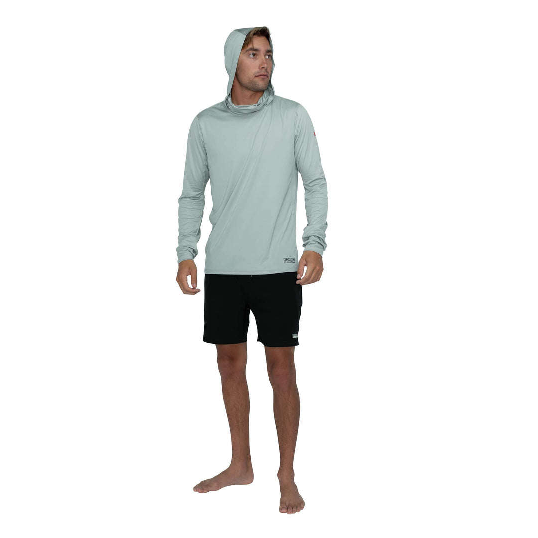 Color:Light Grey-Florence Long Sleeve Hooded UPF Shirt