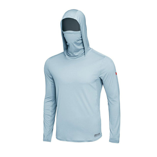 Color:Steel Blue-Florence Long Sleeve Hooded UPF Shirt