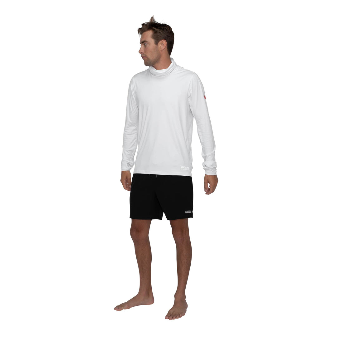 Color:White-Florence Long Sleeve Hooded UPF Shirt