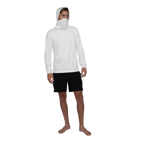 Color:White-Florence Long Sleeve Hooded UPF Shirt -alt