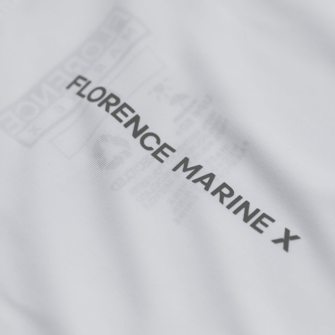 Color:White-Florence Long Sleeve Hooded UPF Shirt