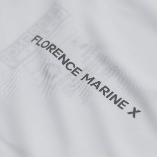 Color:White-Florence Long Sleeve Hooded UPF Shirt