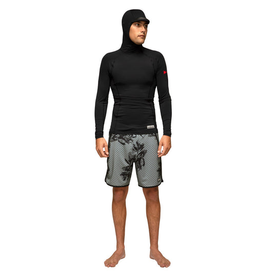 Color:Black-Florence Marine X Long Sleeve Hooded Rashguard