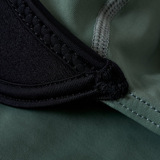 Color:Dark Sage-Florence Long Sleeve Utility Pocket Hooded Rashguard